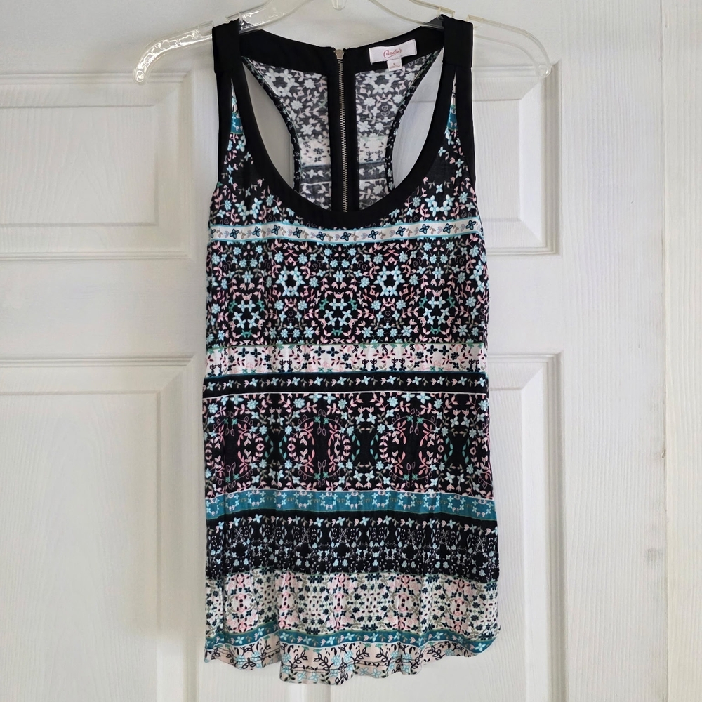 Candie's Black and White Floral Dress